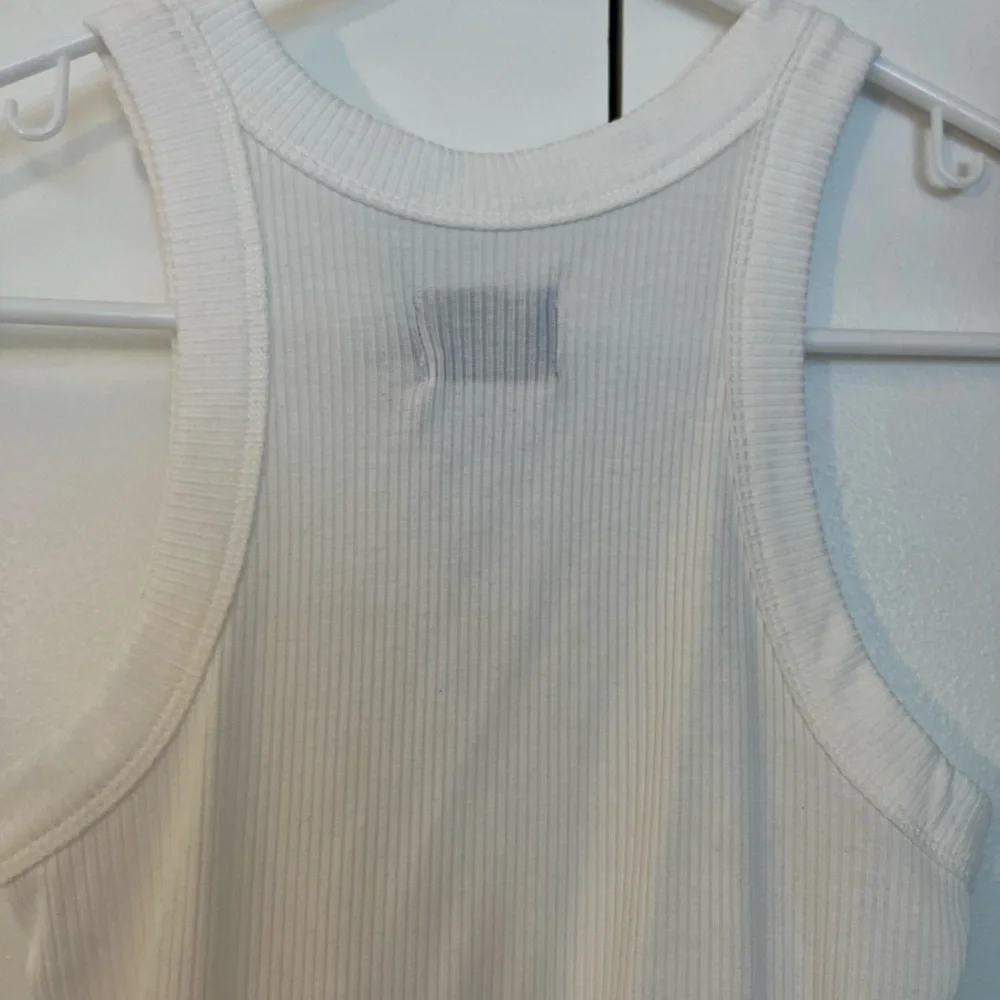 WSLY by Bandier Ribbed White Tank Top size S NWT gym/athleisure - Picture 5 of 11